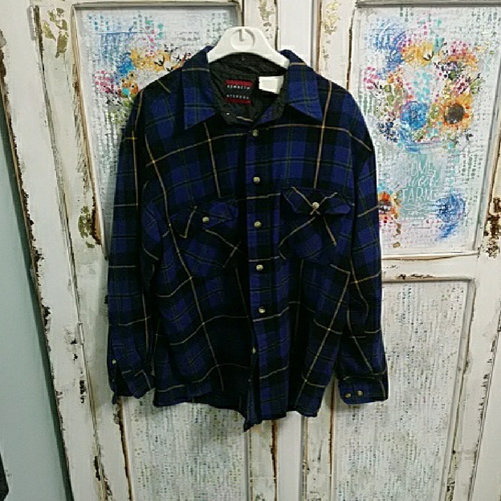 Carhartt Blue Plaid Flannel Shirt